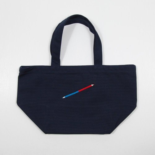 Tcollector 文房具好きへのギフトに。赤青鉛筆 刺繍 ランチトートバッグ Tcollector