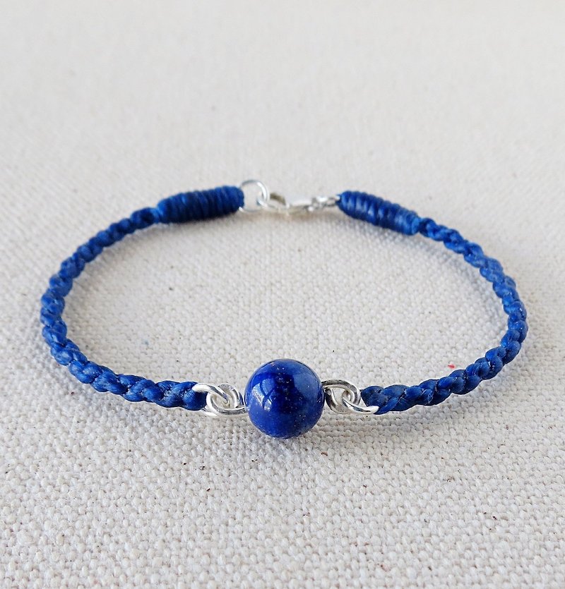 Sterling Silver**Fashion Lucky Wishes Lapis Lace Silk Wax Bracelet*Four Shares [With Gift Box] - Bracelets - Gemstone 