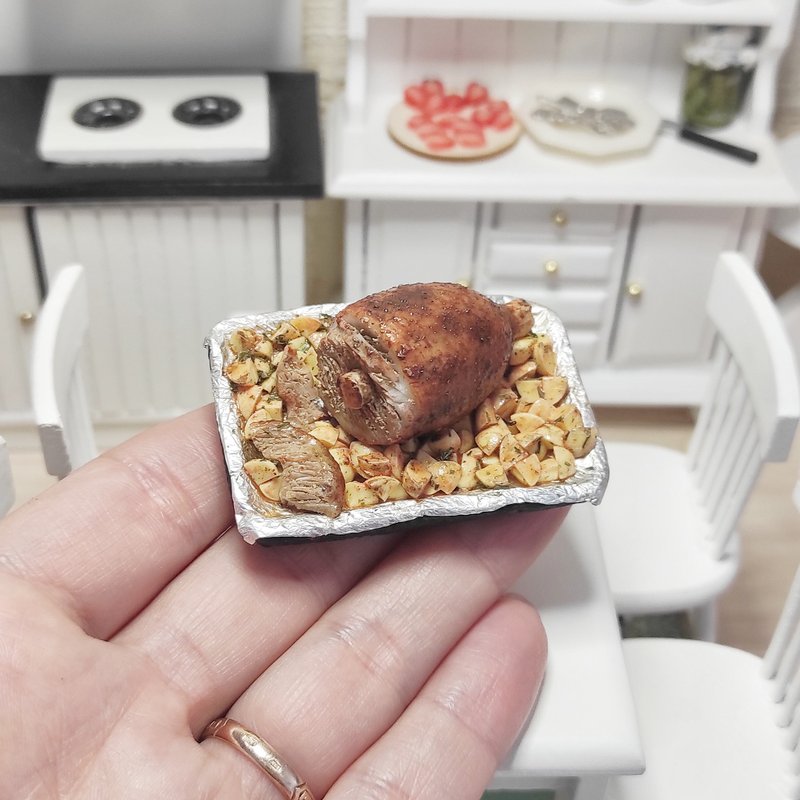 小食品 微型 迷你 娃娃的食品 比例1 6 娃娃屋 迷你食品 - 公仔/玩偶 - 黏土 