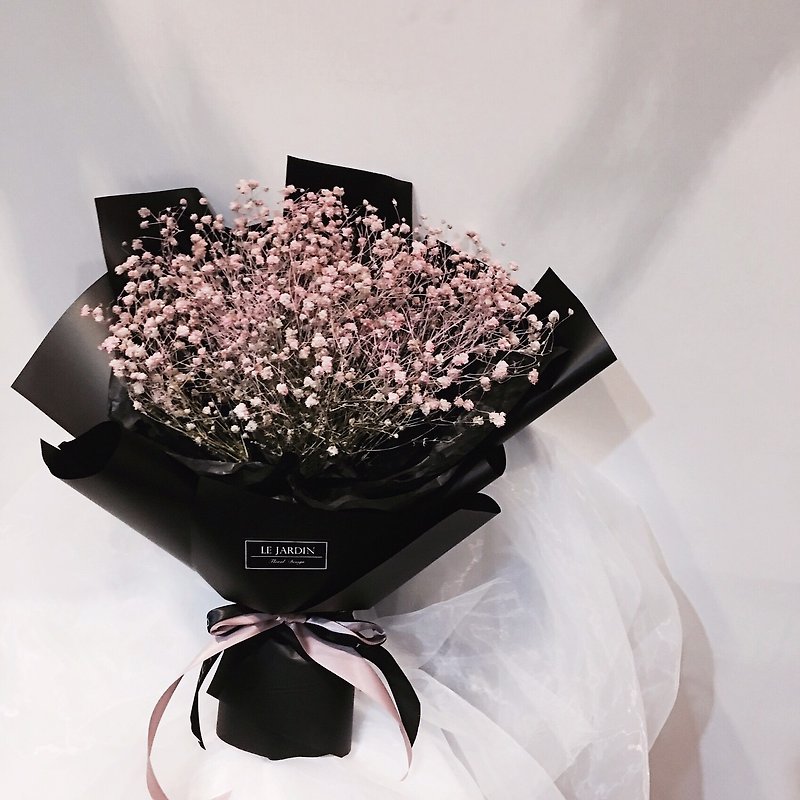 Le Jardin gypsophila gorgeous Korean hand-made dry bouquet Valentine's day birthday gift - ตกแต่งต้นไม้ - พืช/ดอกไม้ 