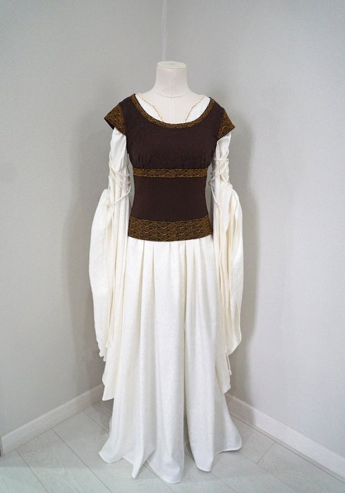 エオウィン・シールドメイデン コスプレドレス - ロード・オブ・ザ