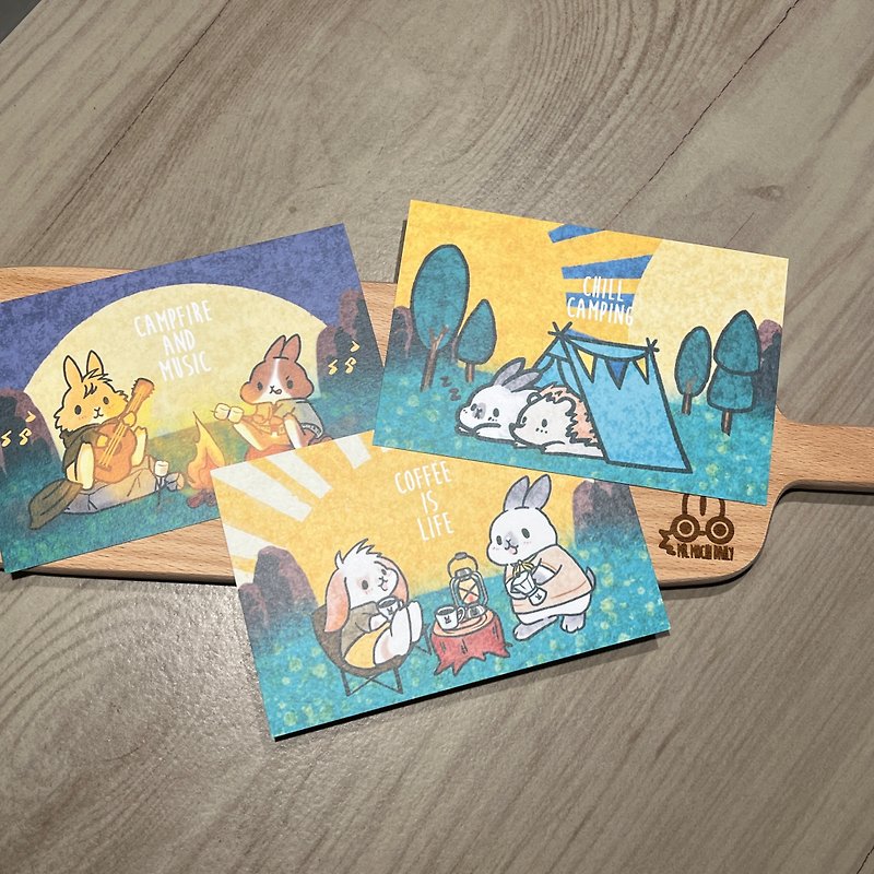 チルキャンプポストカード - カード・はがき - 紙 