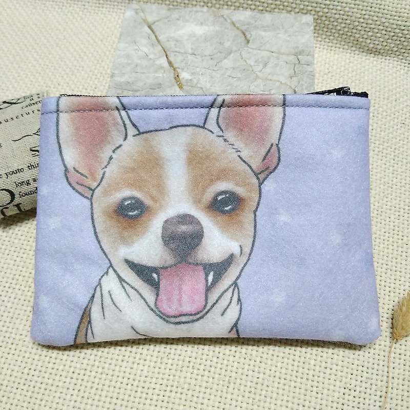 Chihuahua_yellow-nonwoven coin purse - Coin Purses - Other Man-Made Fibers 
