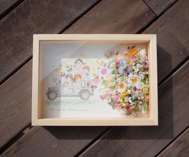 ファミリーウェルカムボード・特別な日のお祝い】プリザーブドフラワー