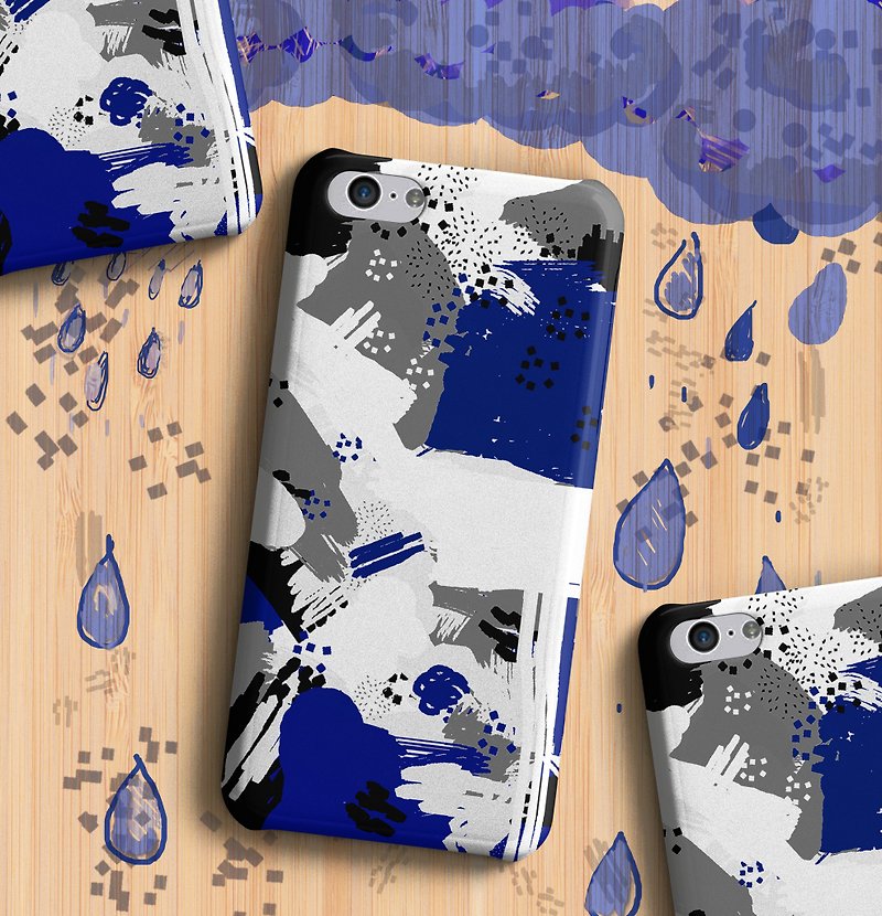 【โปร11.11 】Rainy day Phone case - 手機殼/手機套 - 塑膠 藍色