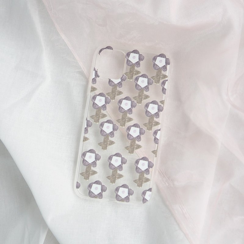 透明花花塑膠手機殼iphone 11 pro手機殼定制華爲三星google HTC - 手機殼/手機套 - 塑膠 透明