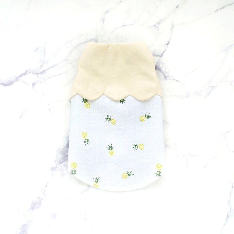 Can be customized. Pineapple Bubble Ice Pet Clothes - Clothing & Accessories - Cotton & Hemp Blue