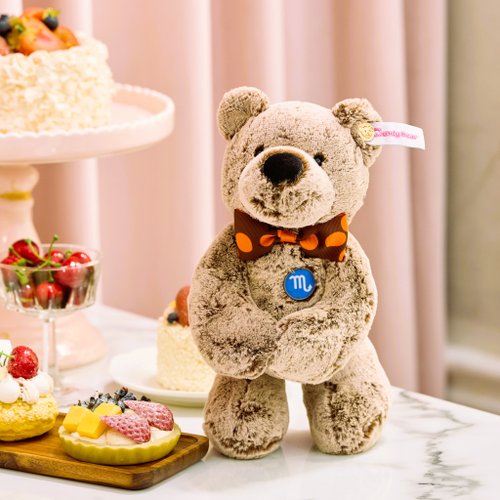 Candy Bear CANDY BEAR 十二星座熊系列天蠍座 Scorpio 28cm咖啡色磁力雪絨熊
