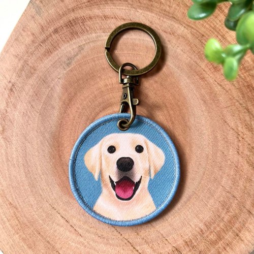 Yellow deals lab keychain