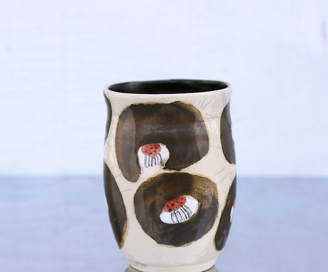 Wax Resist Flowers on A Porcelain Vase 