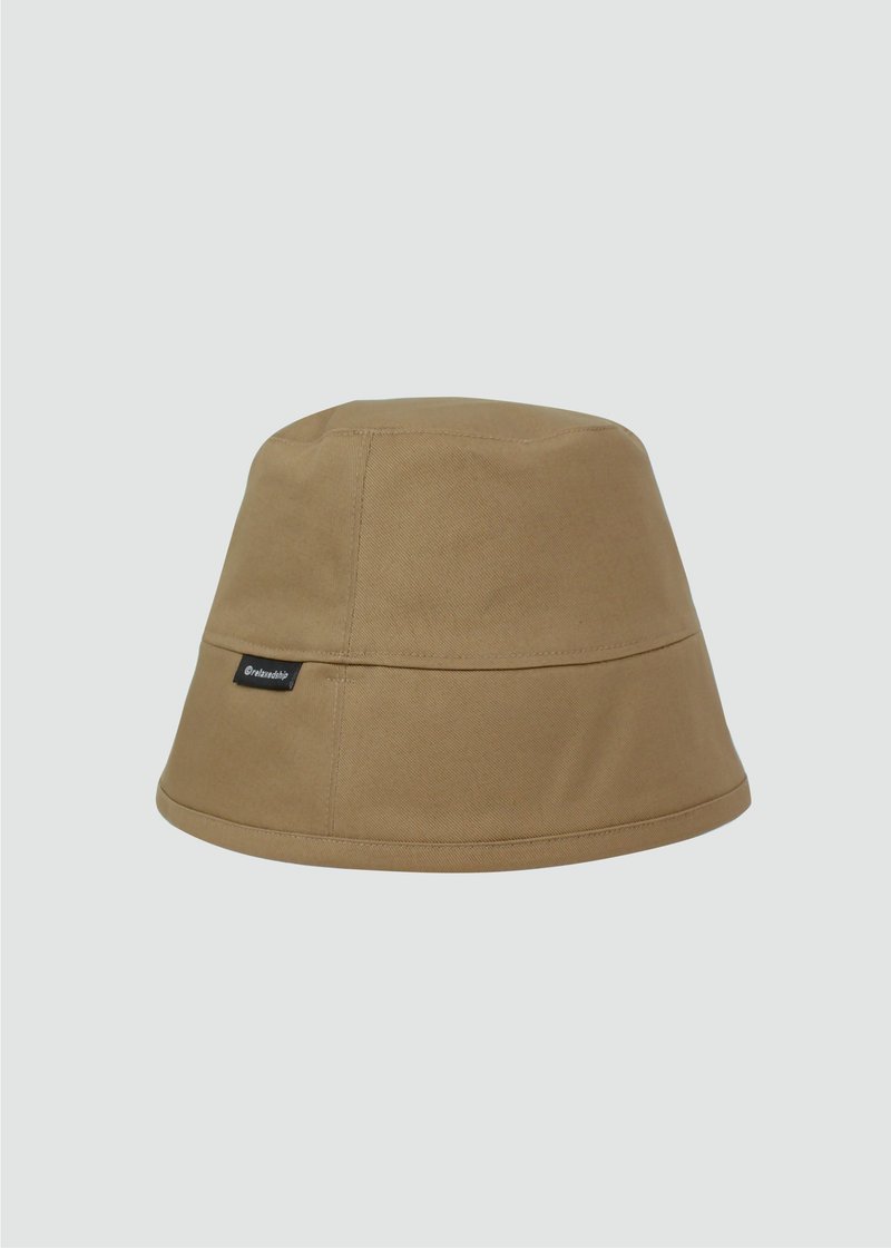 Four Seasons Bell Hat - Camel - หมวก - ผ้าฝ้าย/ผ้าลินิน สีนำ้ตาล