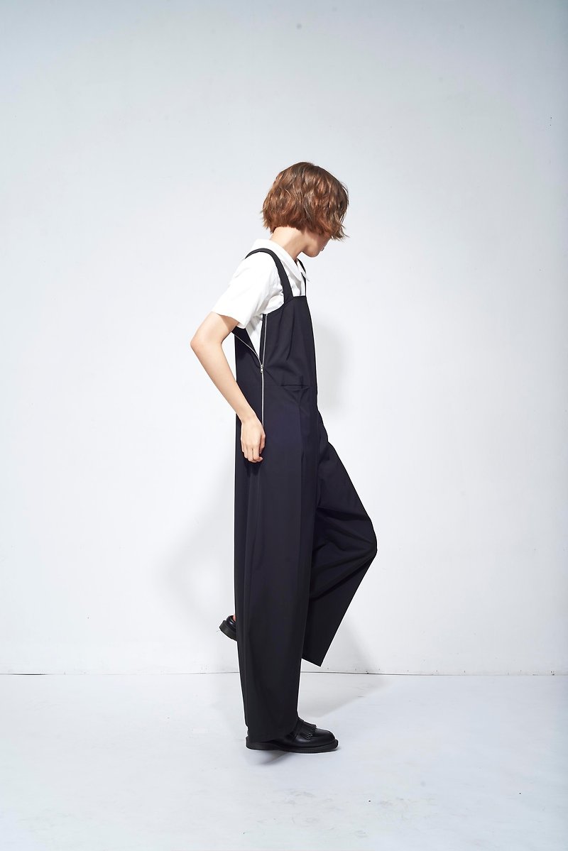 8 lie down. Two-wear suspenders - Overalls & Jumpsuits - Polyester Black