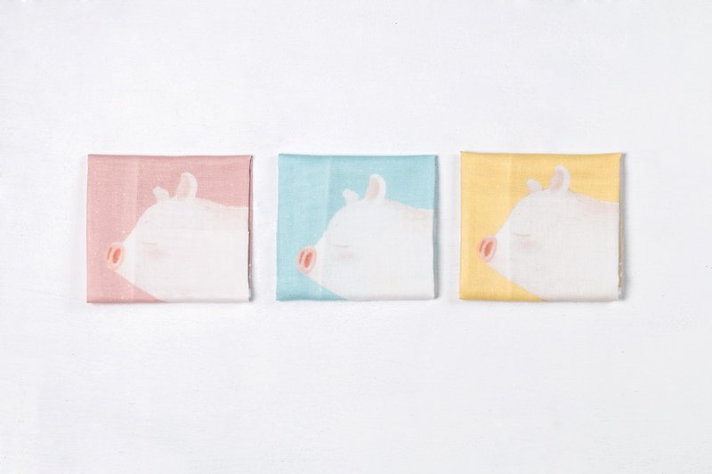 Pig good stability towel series - Handkerchiefs & Pocket Squares - Cotton & Hemp 