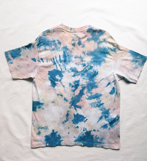 Coloring Organic cotton TEE 藍染 泥染 染色 Indigo Mud dyed shibori