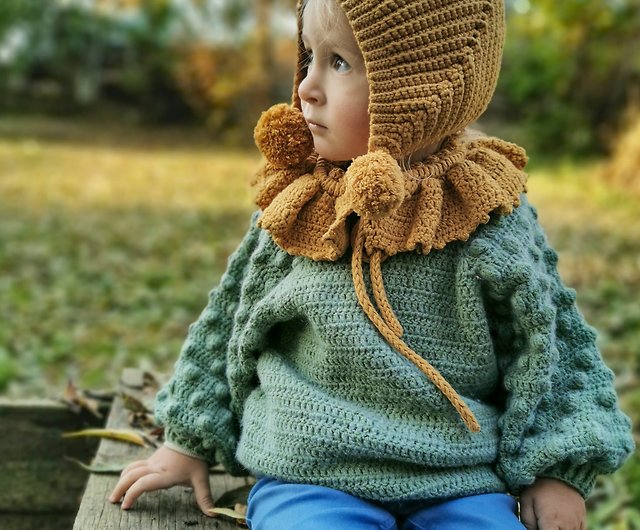 Toddler Cotton Pixie Beanie and Matching Jumper