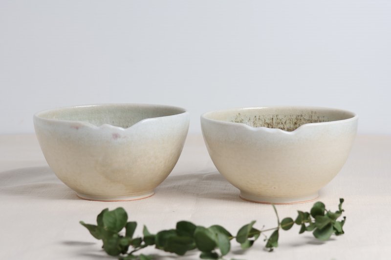 白雪墨灰碗 - 碗 - 瓷 