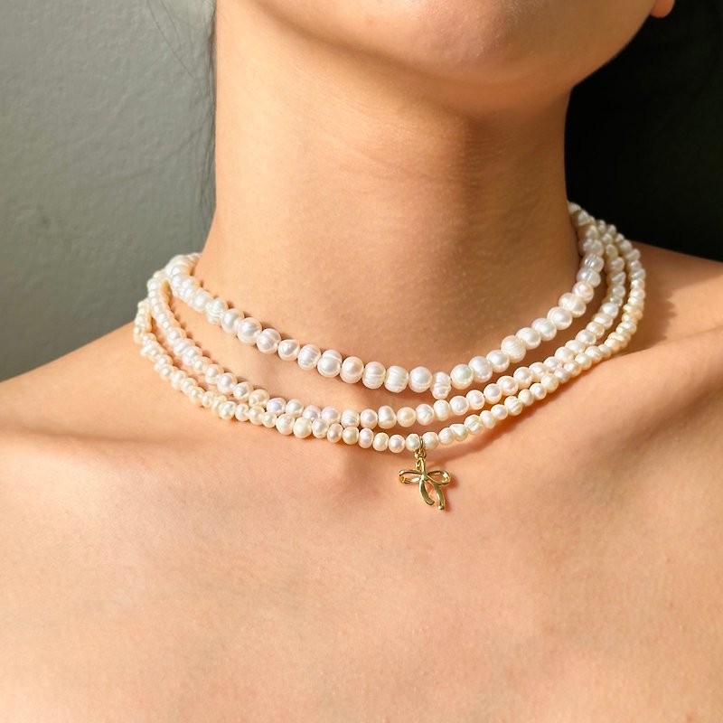 Pearl Necklaces White - daintyme - Pearl necklace