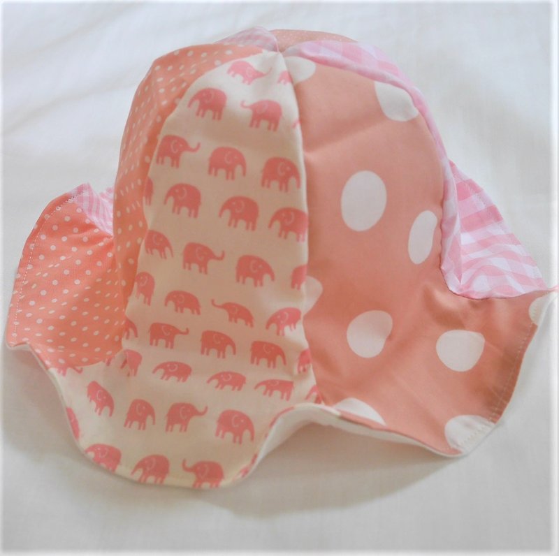 Tulip hat / pink dots - Baby Hats & Headbands - Cotton & Hemp Pink