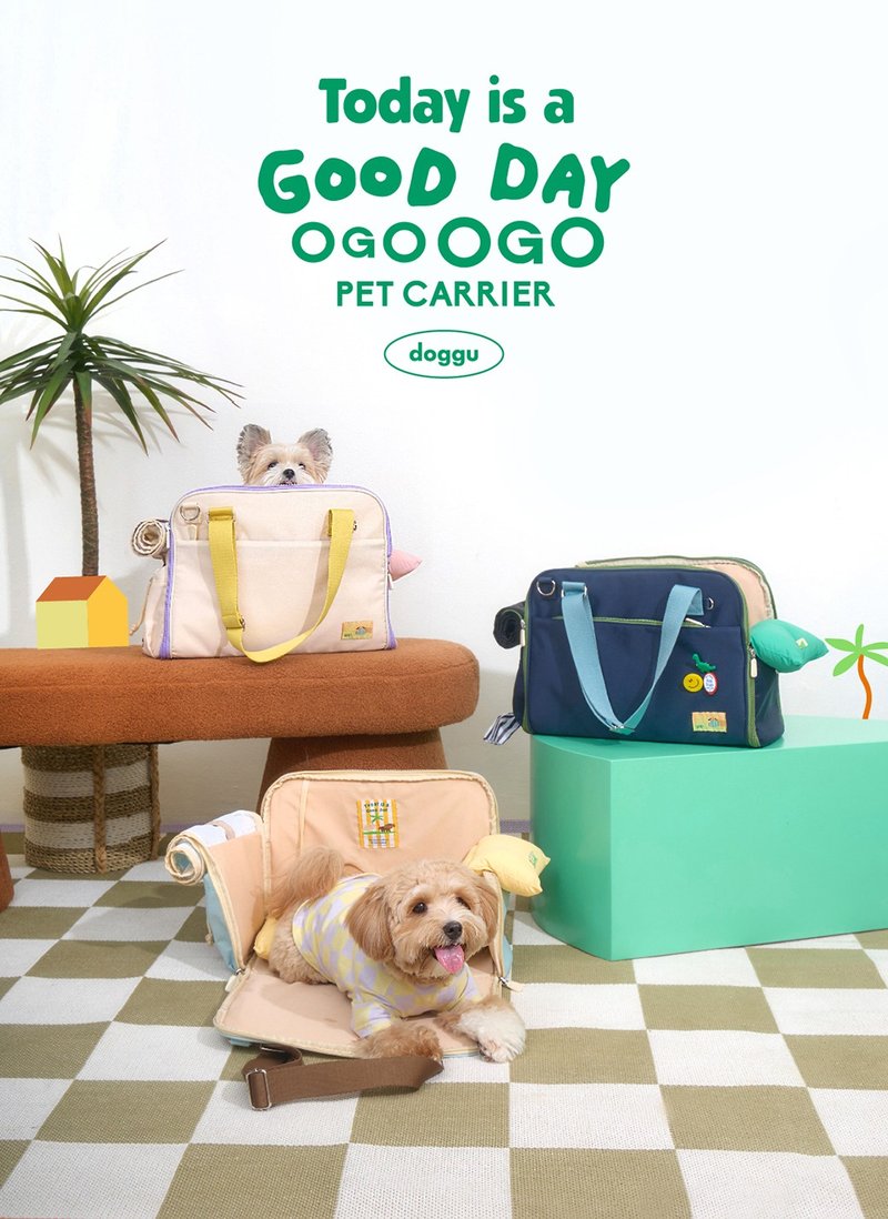 DOGGU PETS Ogo Ogo Travel Pet Carrier - Pet Carriers - Other Materials Multicolor