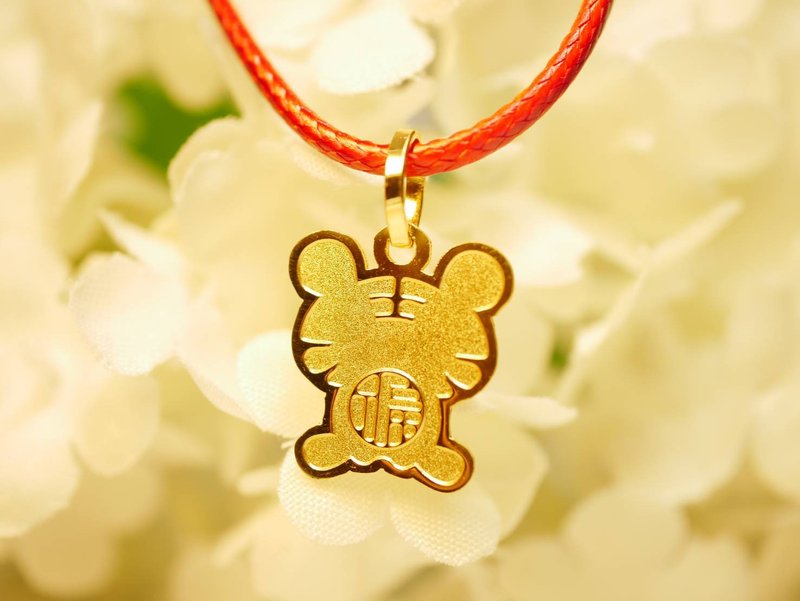 黃金墜子-生肖虎5G精品金飾-黃金9999 - 項鍊 - 24k 金 金色