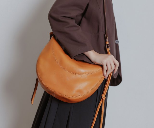 Soft Leather Belt Bag - Brown