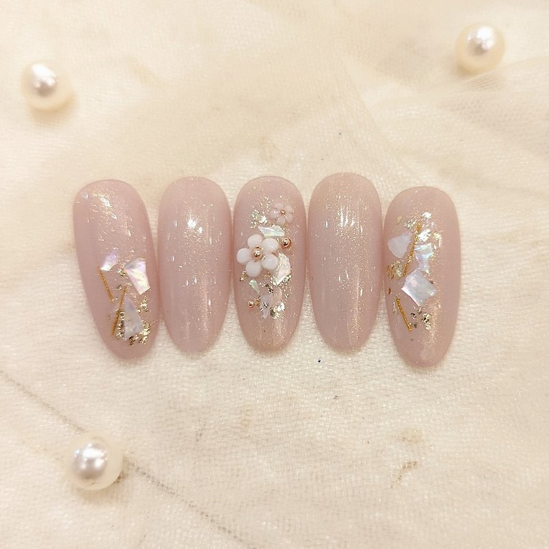 [Shell Flower] Nail Art Patches/Wearing Armor - Other - Resin 
