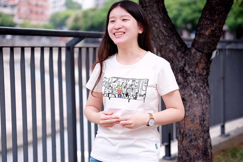 有機棉短袖 【動物人間】女版 - 女 T 恤 - 棉．麻 