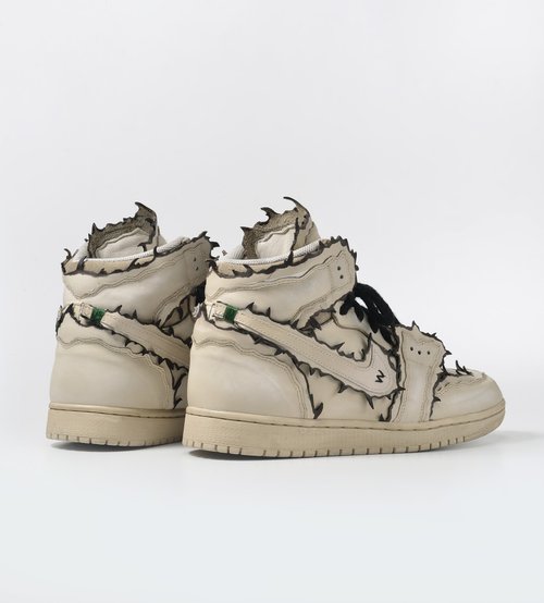 最終価格！ Nike Air Jordan 1 ホワイト/ベージュ ハイカット ナイキ エア ジョーダン 1 ハイカット ホワイトサンド アガベ