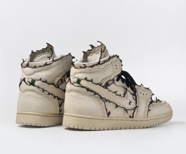 Nike Air Jordan 1 ホワイト/ベージュ ハイカット ナイキ エア ジョーダン 1 ハイカット ホワイトサンド アガベ