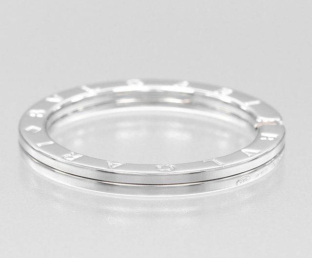 【美品/超希少】BVLGARI ブルガリ　キーリング　シルバー925 オシャレ BVLGARI ブルガリ キーリング シルバー ロゴマニア 新品 仕上げ