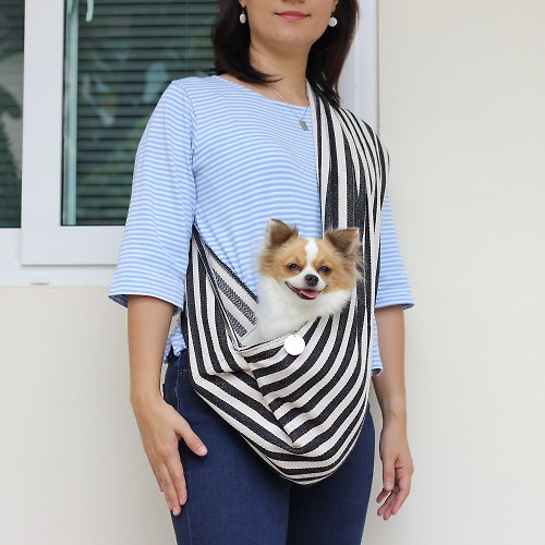 marygracedesign Dog Carrier Bag Pet Sling Cat Carrier Bag with Pet Name Tag Puppy Bag