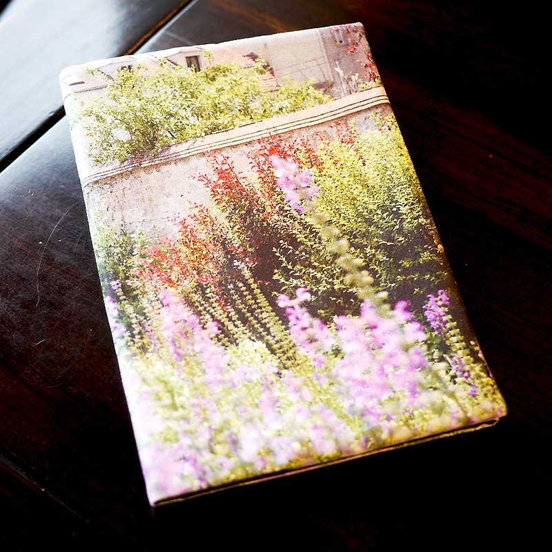 [Travel well] Landscape book clothing [Little Lavender Garden] - Book Covers - Faux Leather Purple