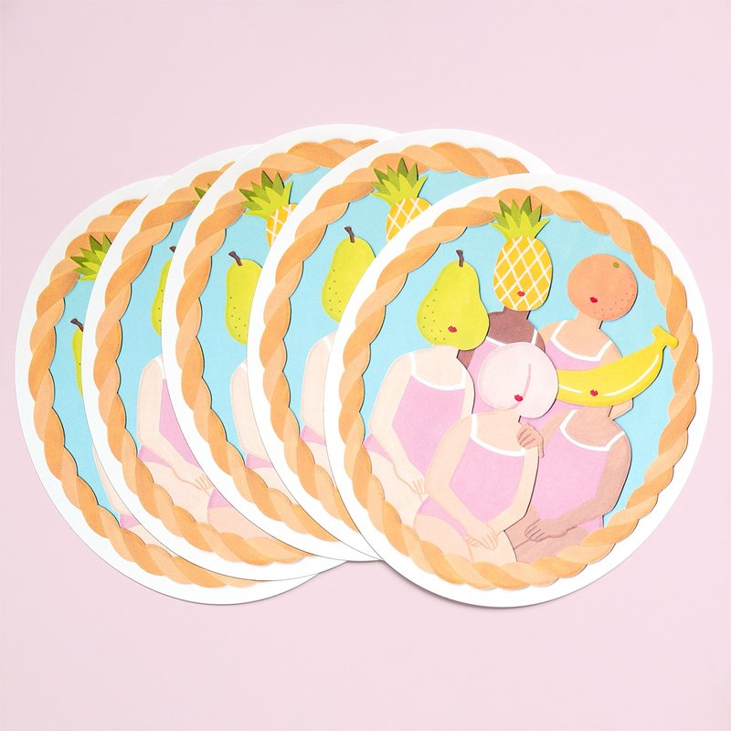 【5枚セット】メッセージカード Our Summer - 卡片/明信片 - 紙 多色