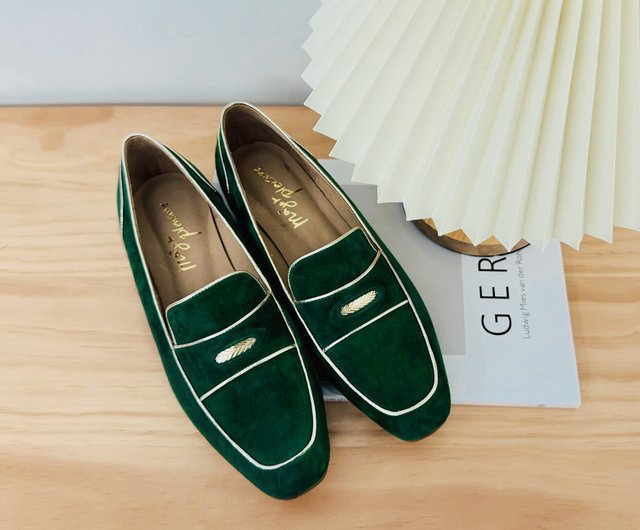 Lucky Lucky Shoes! ゴールドパイピングフェザーローファー