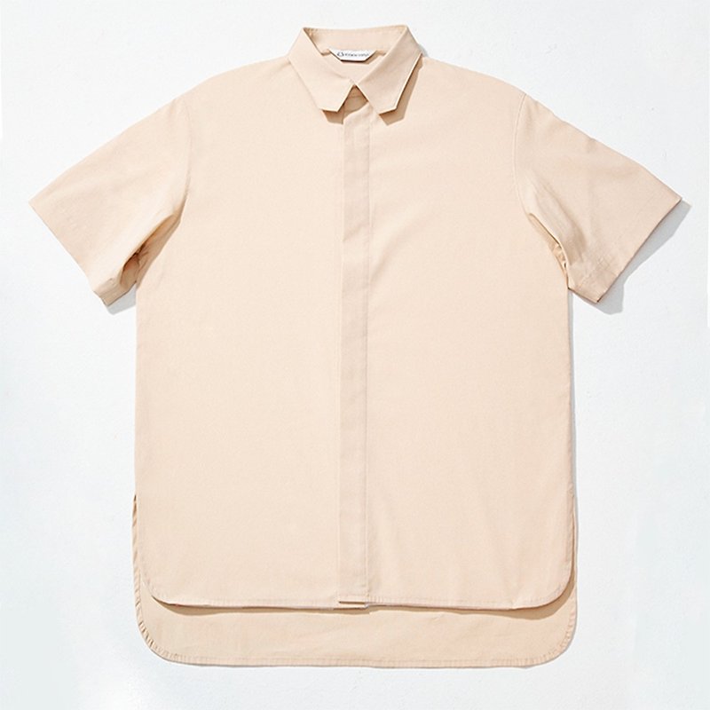 Khaki plain shirt - Men's Shirts - Other Materials 