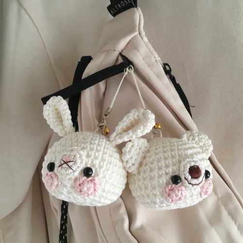 y*i様 サマーガールうさぴょんのキーホルダー〇あみぐるみ 500x0.jpg