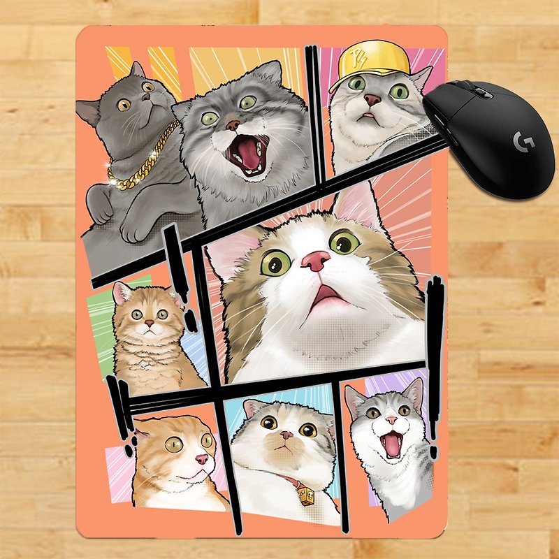 3 Cat Shop~Oh my cat mouse pad - แผ่นรองเมาส์ - พลาสติก 
