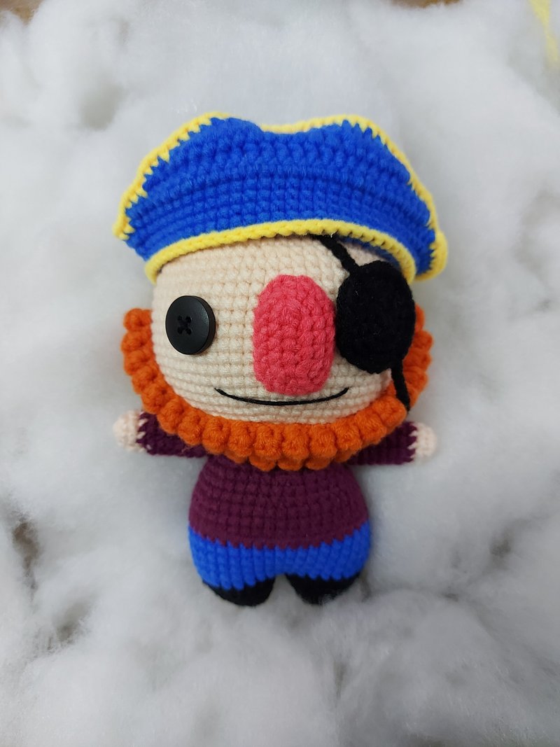 Crochet Toys - Pirate Wool Dolls Handmade Dolls Crochet Toy - อื่นๆ - วัสดุอื่นๆ สีนำ้ตาล