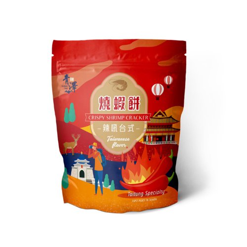 青澤 琪瑪酥/伴手禮專賣店 預購 青澤 燒蝦餅 100g | 辣吼臺式口味