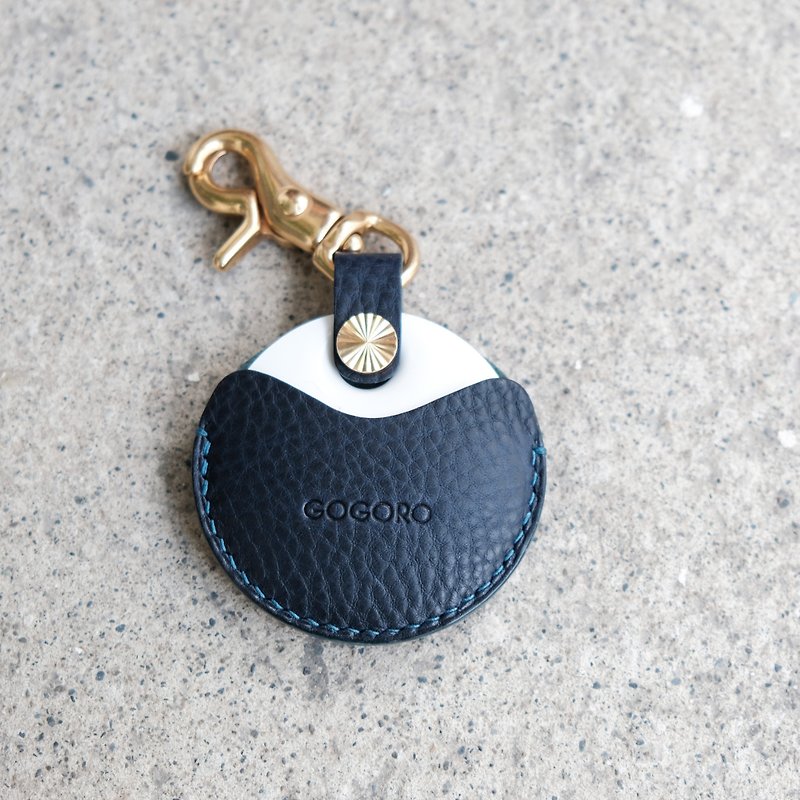 Gogoro/gogoro2 key leather case / mbox navy blue - Keychains - Genuine Leather 