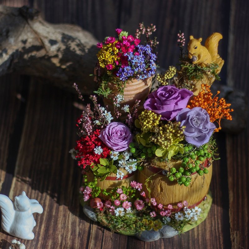 [One person in a group] Dry Flower Table Flower Immortal Potted Flower Healing System Potted Plant Hand-made Experience Course Taichung - Plants & Floral Arrangement - Plants & Flowers 