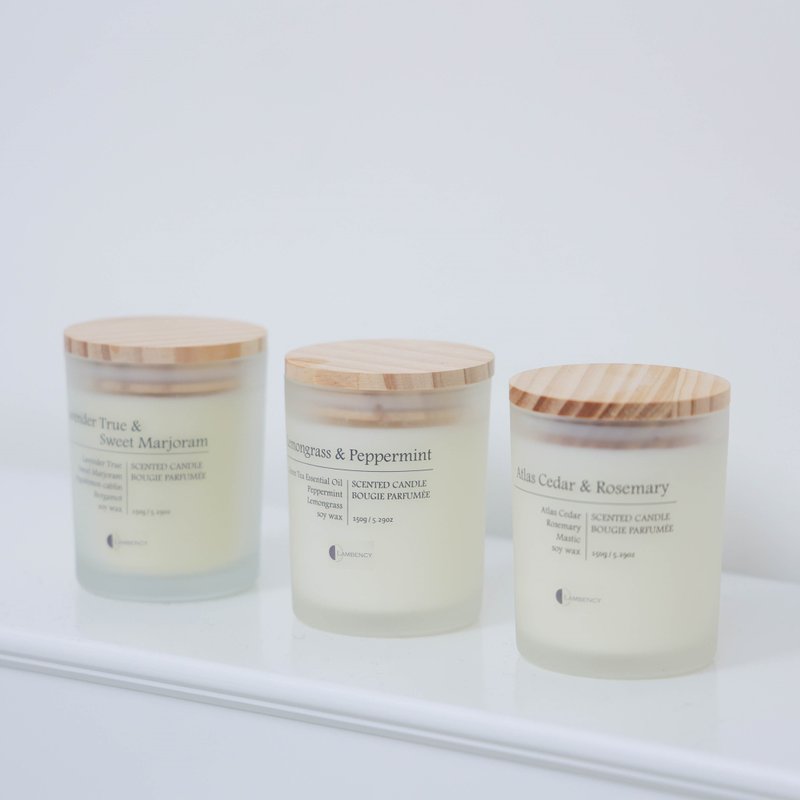 【即期特惠】LAMBENCY香氛蠟燭-3款香調(150g) - 香氛蠟燭/燭台 - 濃縮/萃取物 