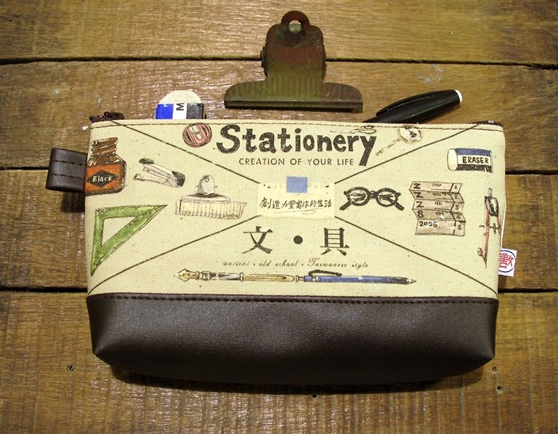 <Self-sale> Cosmetic bag / stationery - exchange gift recommendation - Toiletry Bags & Pouches - Cotton & Hemp 