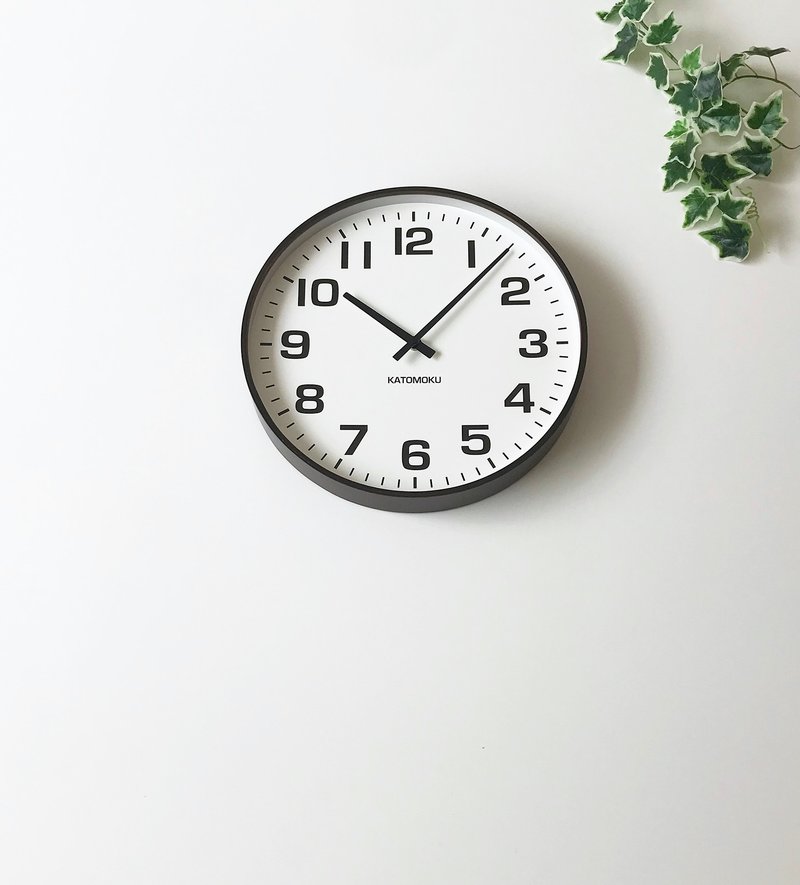 KATOMOKU plywood clock 15 棕色 (km-92BR) 掛鐘  日本製造 - 時鐘/鬧鐘 - 木頭 咖啡色