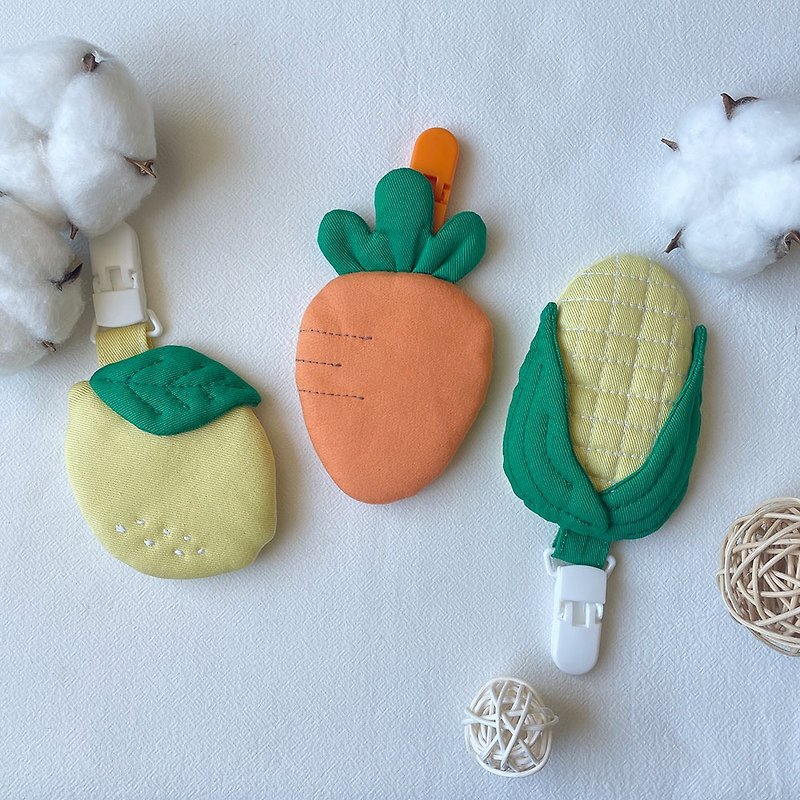 蔬果造型 平安符袋 紅蘿蔔 檸檬 玉米 護身符袋 香火袋 彌月禮 - 平安符袋 - 棉．麻 