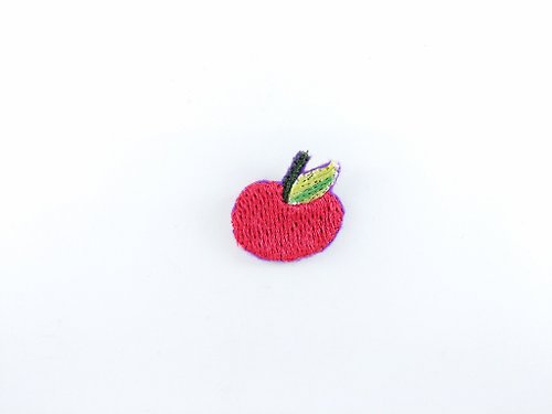 熊讚手創 水果-蘋果 刺繡貼片 燙片貼布 補丁 燙布片 衣服 夾克