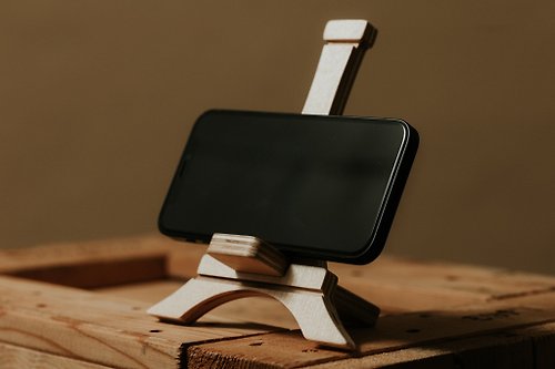 石三木廠 木作設計 ips 有那麼美巴黎鐵塔手機/名片架