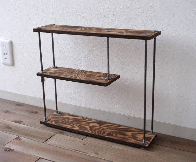【SALE】wood iron shelf 565*300*90〈グレイッシュ wood iron shelf 565*300*90〈グレイッシュ（Vintage Wrought