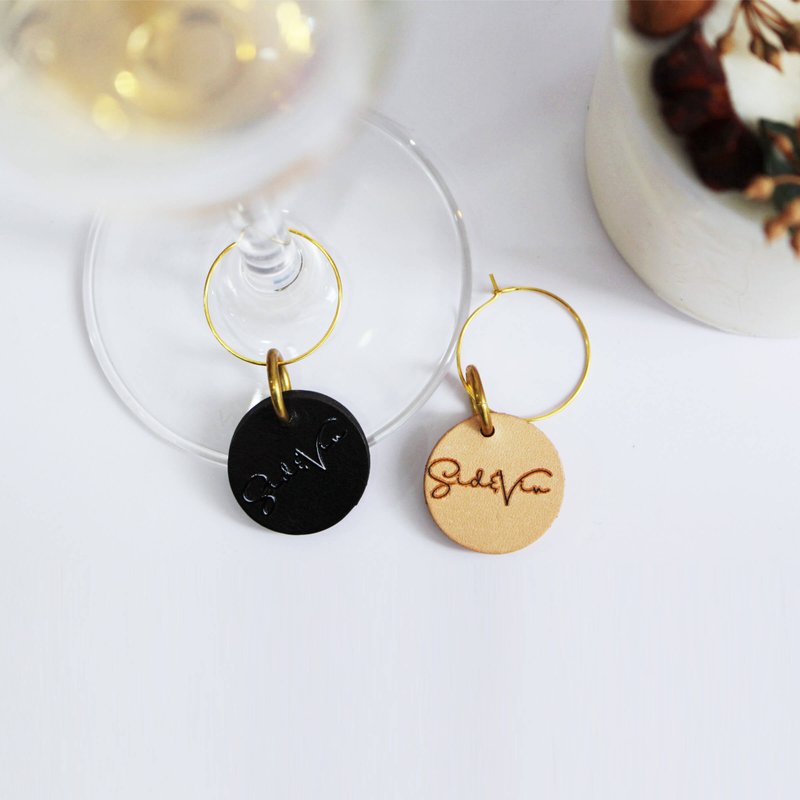 Wine Cup Recognizer|個性化高級皮質酒杯區分器—彩色鑽石印刷 - 酒杯/酒器 - 其他金屬 