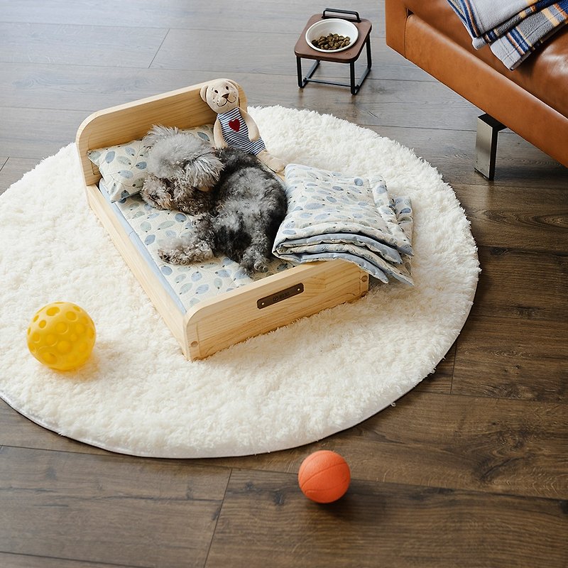 Natural Wood Pet Bed - S - Bedding & Cages - Wood 